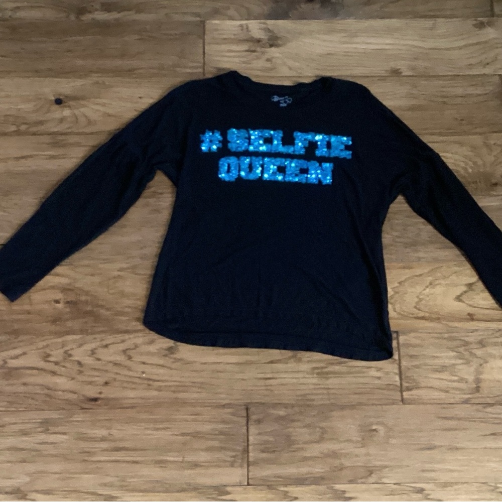 Flowers by Zoe Selfie Queen long sleeve Tshirt girls size L